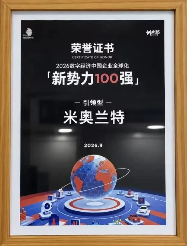 入选2026中国企业全球化新势力100强